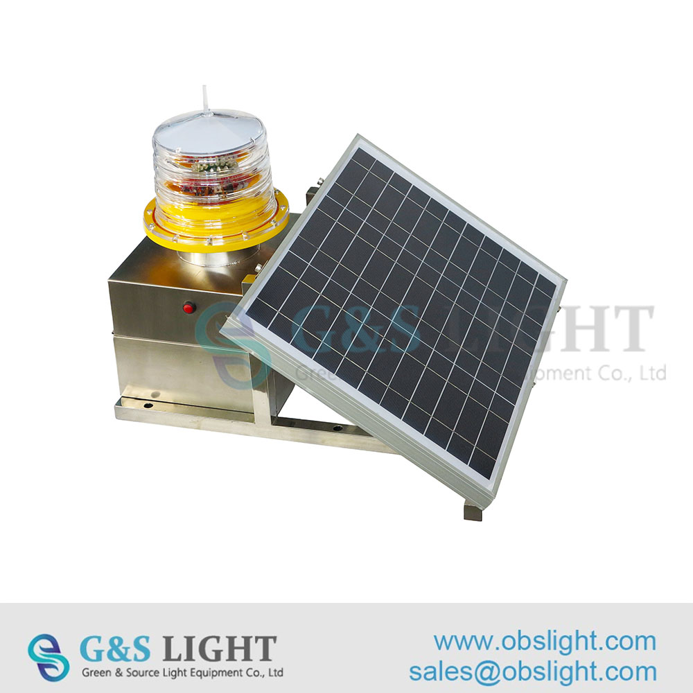 Solar Powered Medium Intensity Type B Aviation Obstruction Light,Medium ...