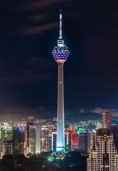 Kuala Lumpur Tower High Intensity Obstruction Lighting Project