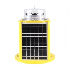 Portable Medium Intensity Solar Powered Type A Obstruction Warning Light
