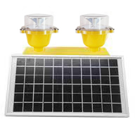 Solar Powered Double Obstruction Warning Light